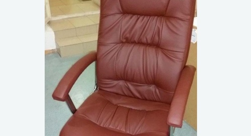 Обтяжка офисного кресла. Лианозово 